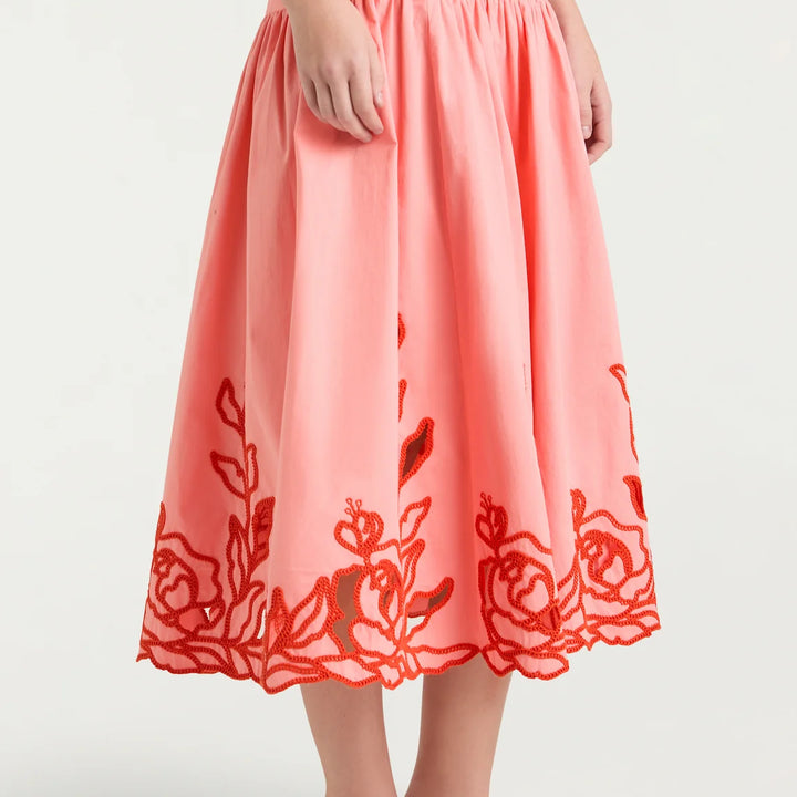 Pink Peonies Tilda Skirt