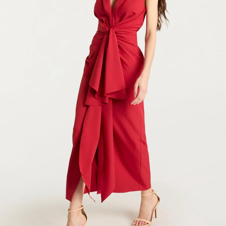 Bordeaux Padma Midi Dress