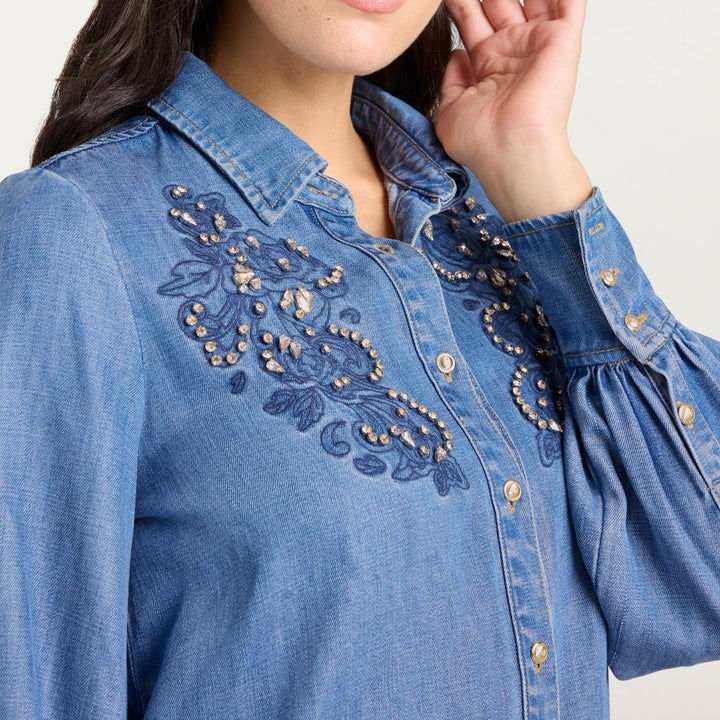 Rhinestone Embellished Juliette Top
