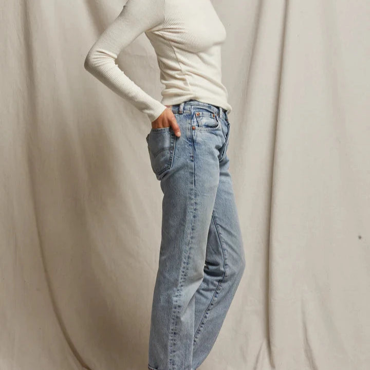 Jolie Sweater Rib Long Sleeve Crewneck