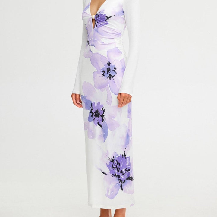 Pearl Botanic Long Sleeve Maxi Dress
