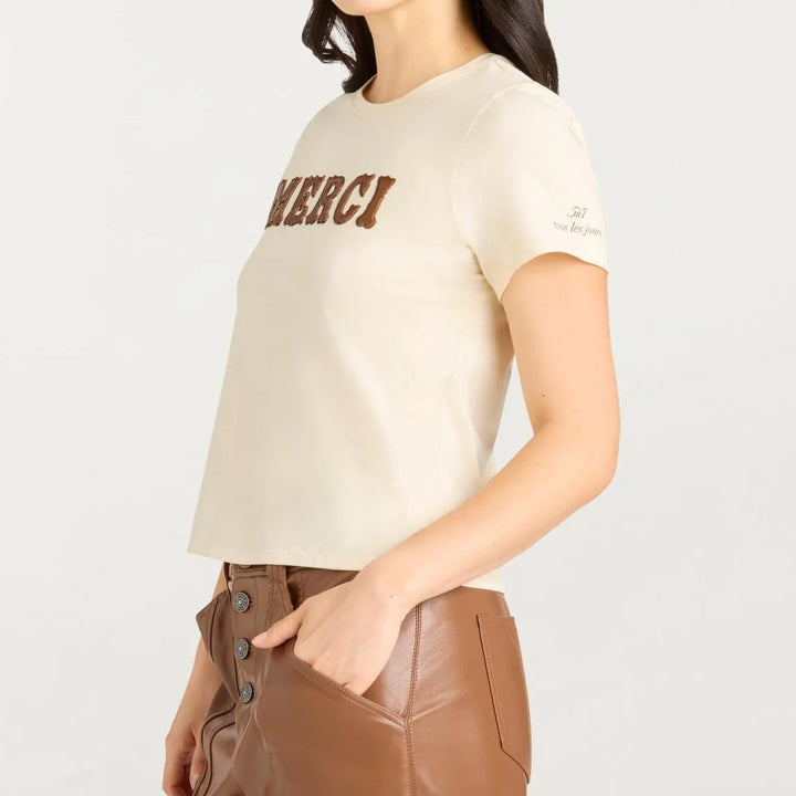 Leather Merci Tee
