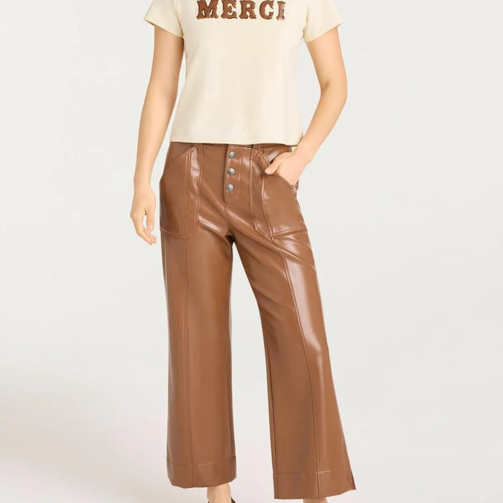 Leather Merci Tee