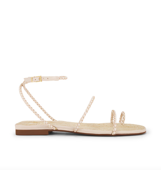 Kaya Straw Flat Sandal