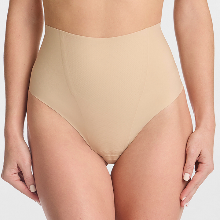 Beige Zone Smoothing Thong