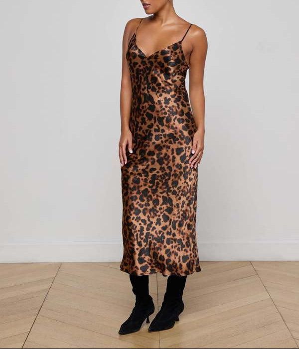 Seridie Leopard Slip Dress