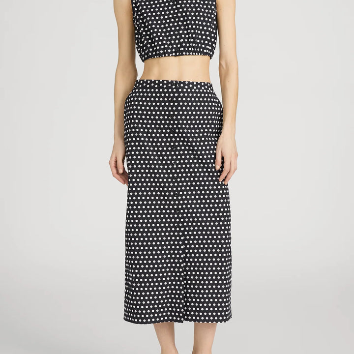 Black Polka Dot Top