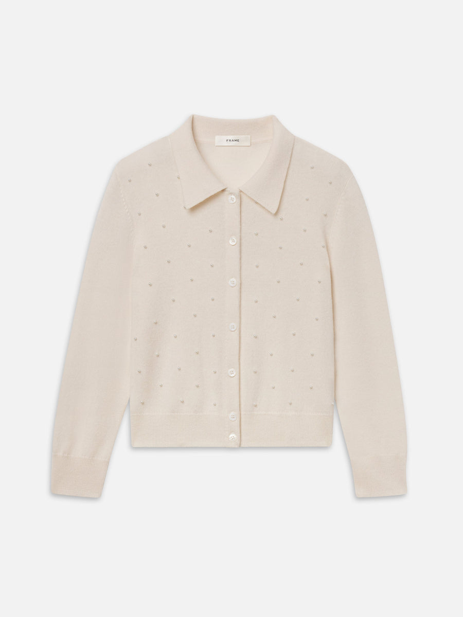 Cream Pearl Cardi
