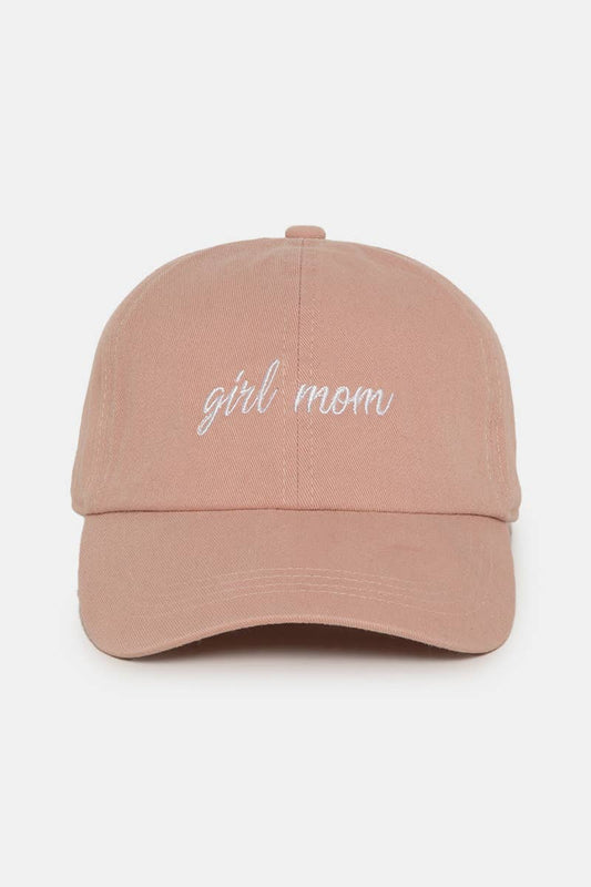 Girl Mom Embroidered Baseball Cap