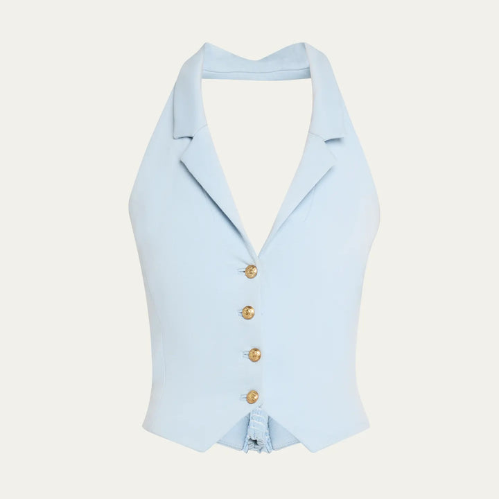 Blue Donna Halter Vest