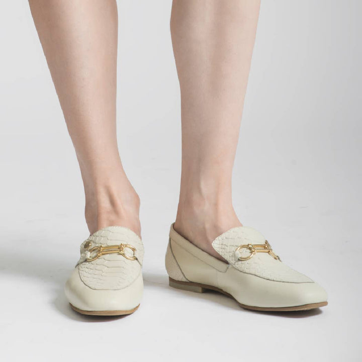 Ivory Natural Loafers