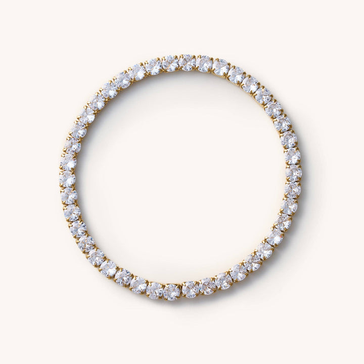 Gold Elastic Tennis Bracelet
