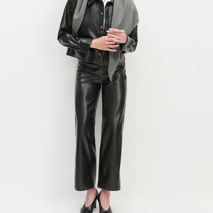 Black Brady Crop Shirt