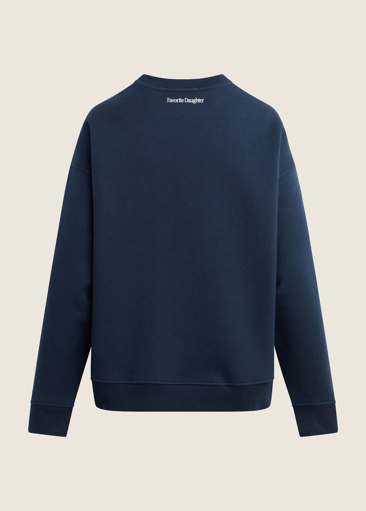 Navy Favorite Sweatshirt back flat
