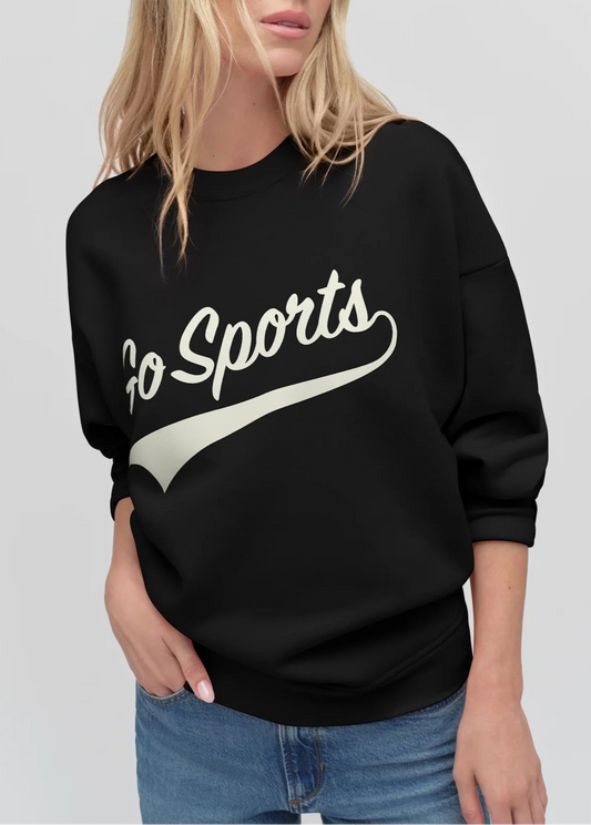 Black/White Go Sports Sweatshirt