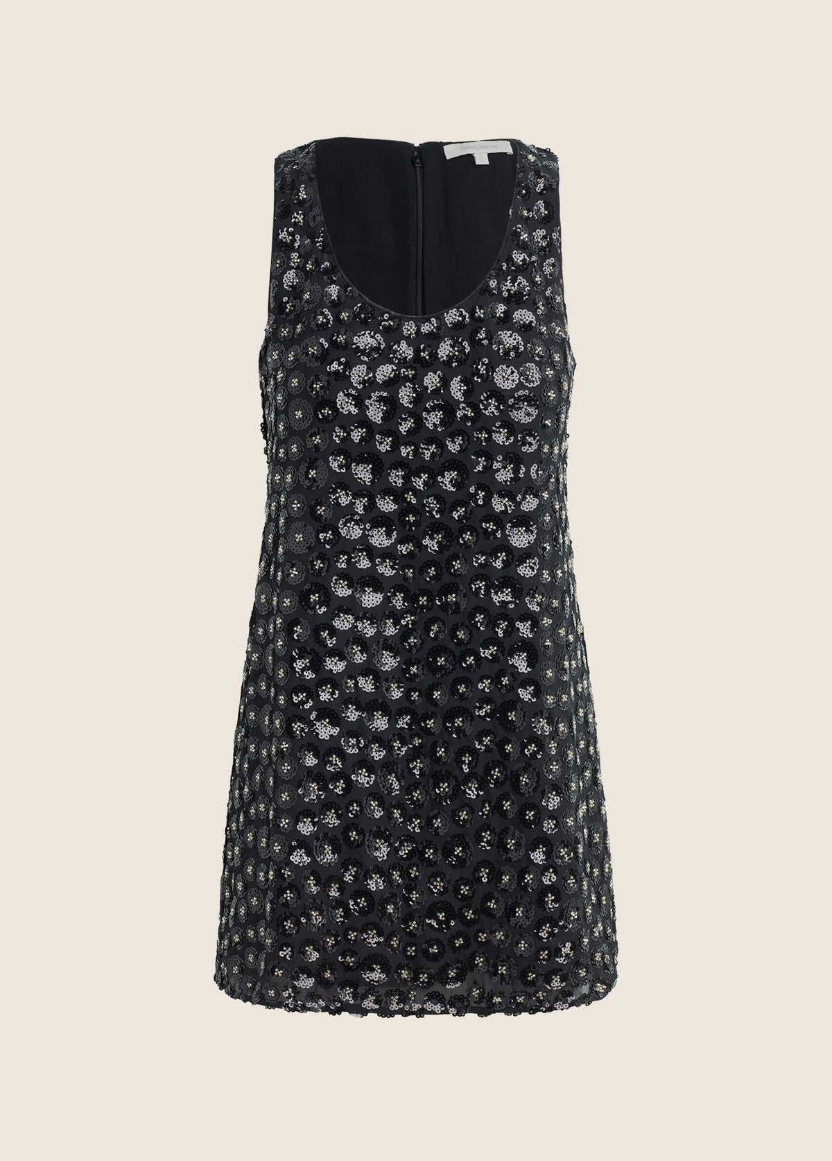 Black Sequin Getting Ready Dress flat