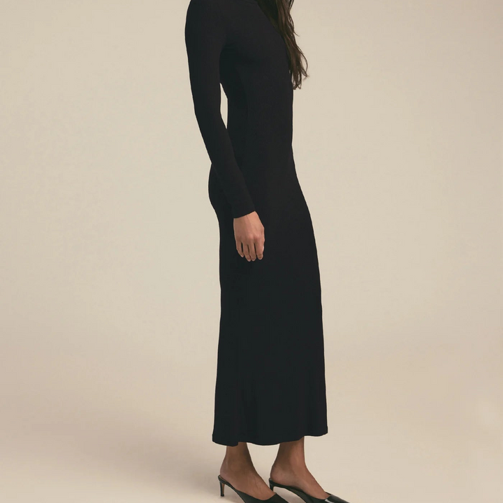 Black Midi Millie Dress