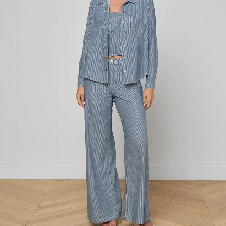 Blue Stripe Isla Denim Shirt
