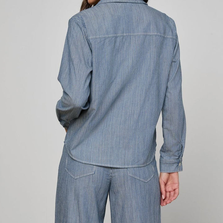 Blue Stripe Isla Denim Shirt
