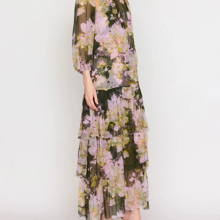 Midnight Garden Sara Midi Dress