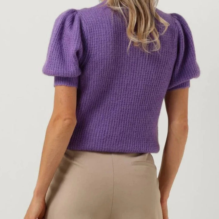 Purple Pensee Sweater