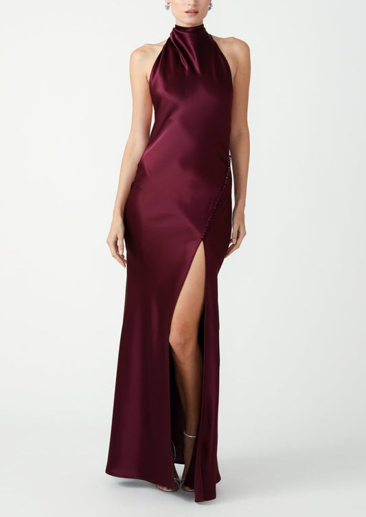 Burgundy Penelope Gown