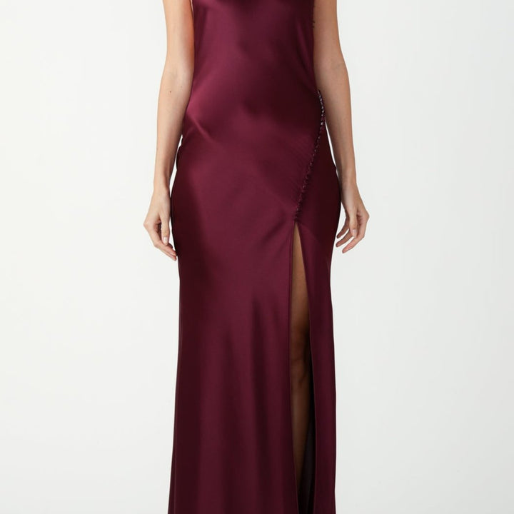 Burgundy Penelope Gown