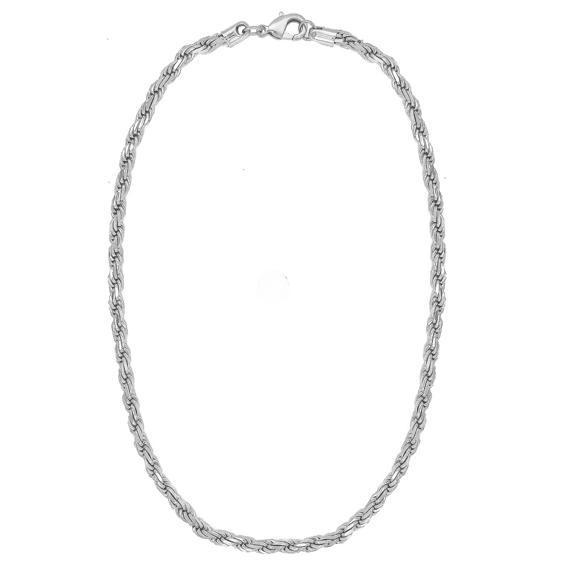 Silver French Rope Necklace