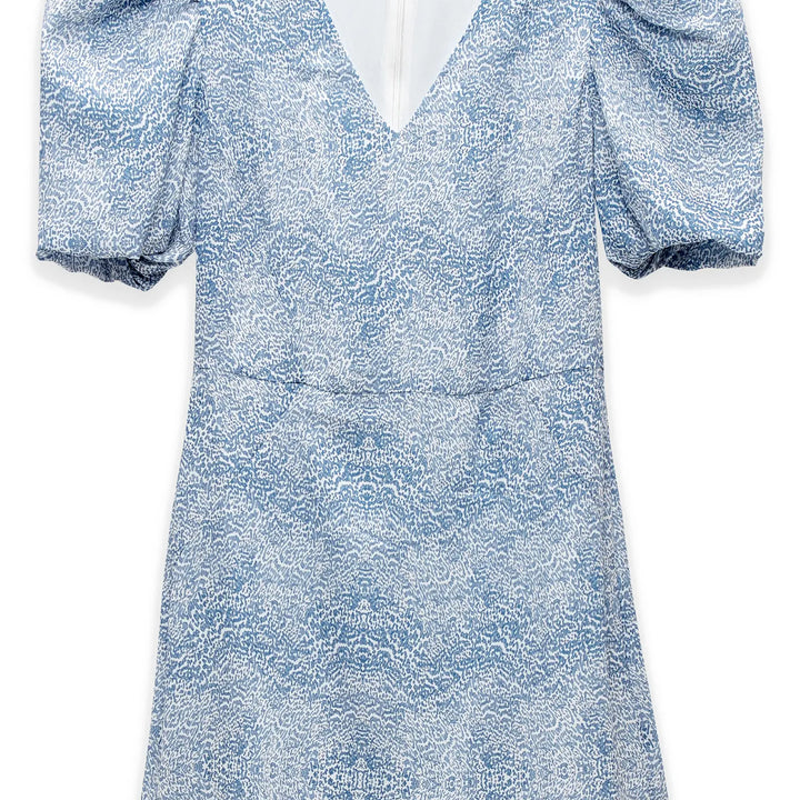 Blue Ischia Print Dress