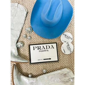 Blk/White Prada Marfa Small Tray