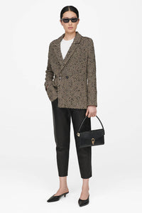 Cream/Black FIshbone Diana Blazer