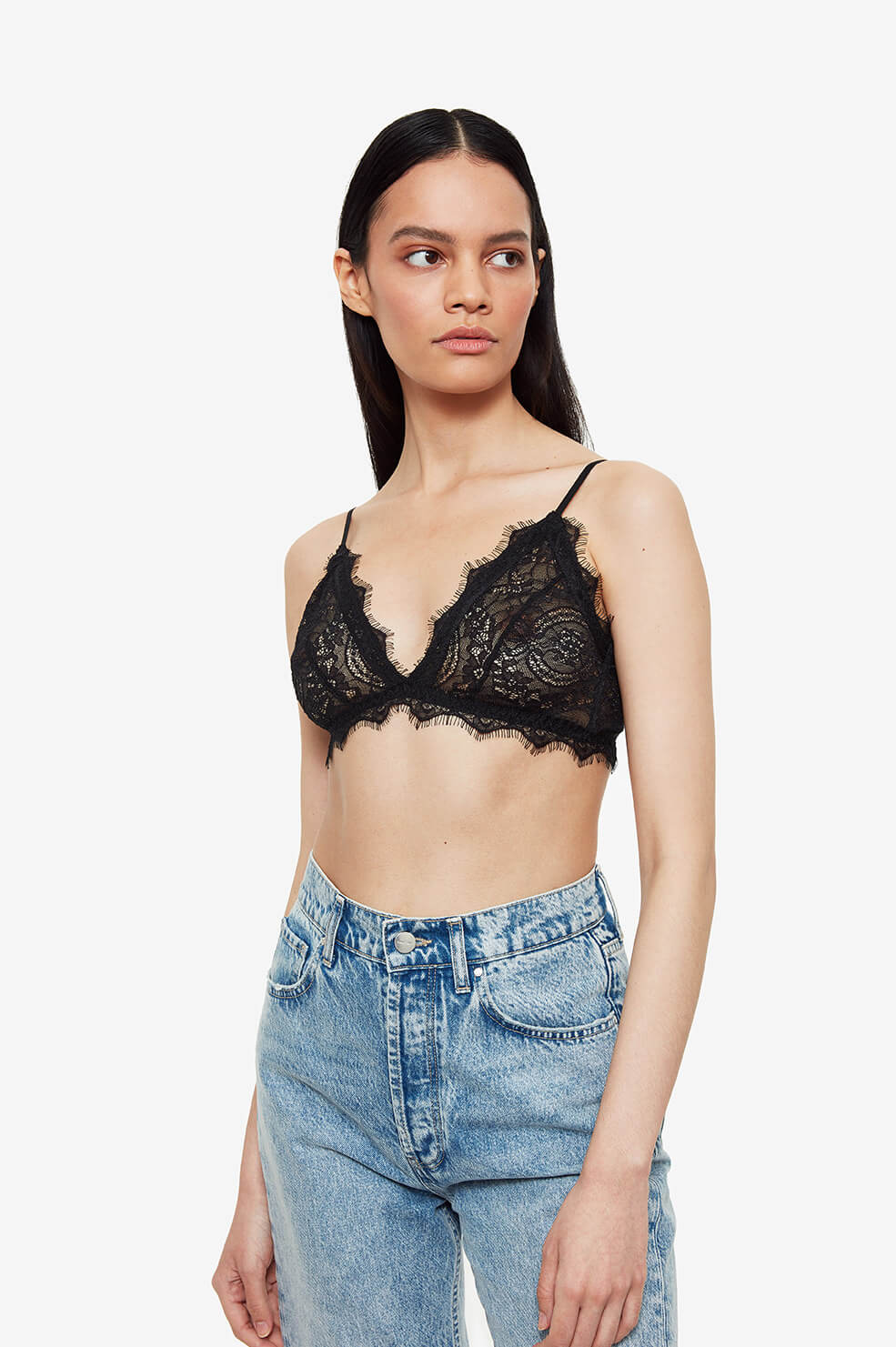 Lace Bralette w Trim