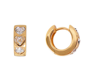Gold Crystal Love Huggies