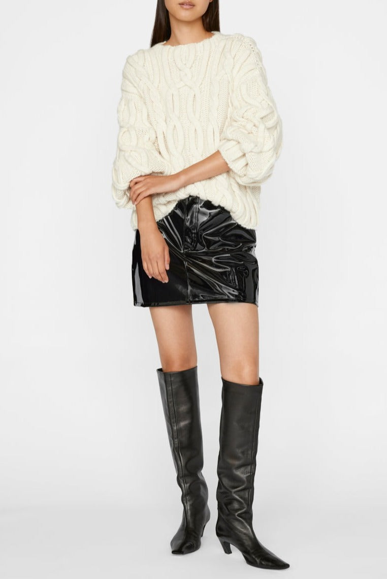 Black Liquid Le Mini Skirt