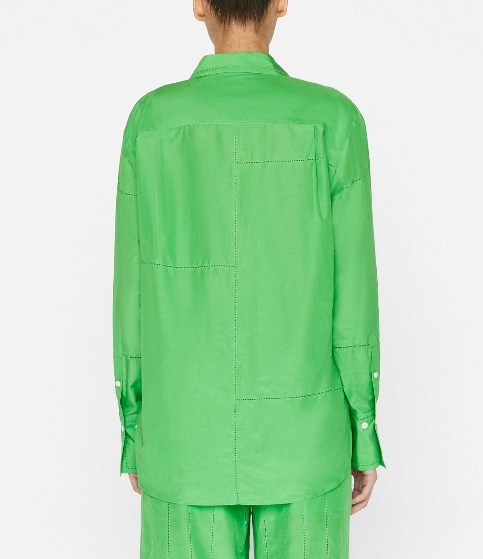 Kelly Green Oversized Button Down