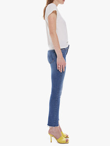 Mid Rise Dazzler Ankle Fray - Opposites Attract