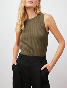 Olive Racer Tank