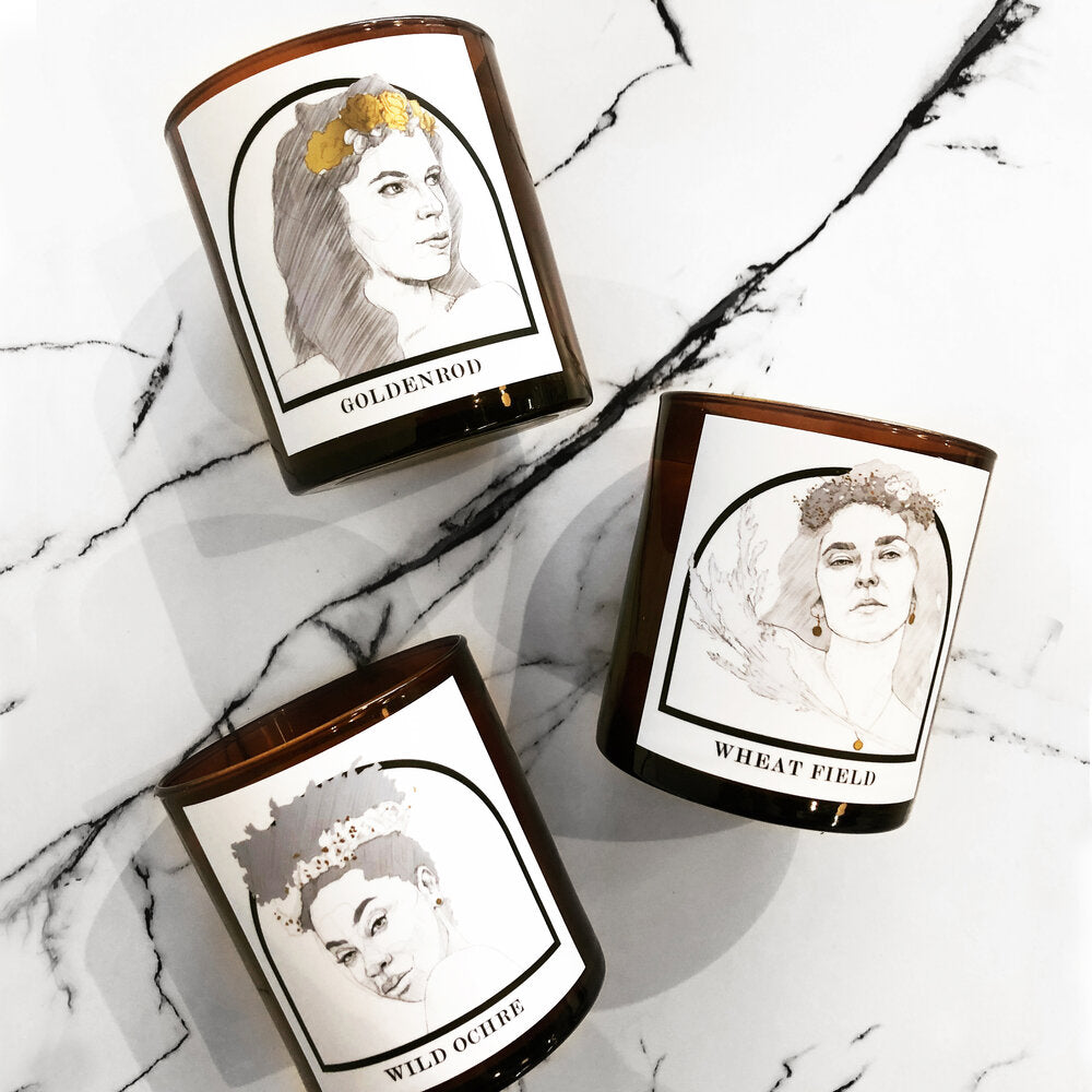 Goldenrod Gilded Candle