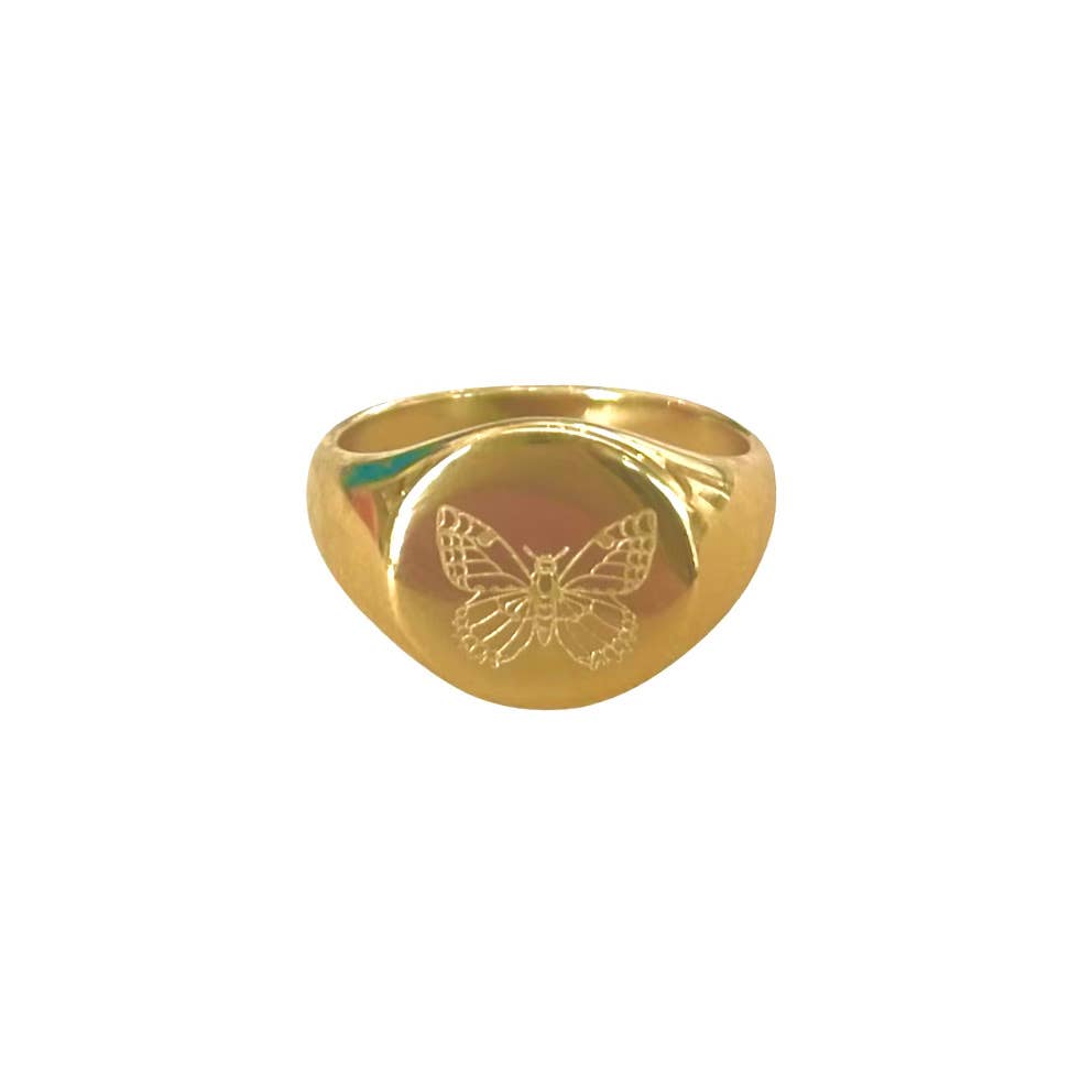 Mariposa Signet Ring