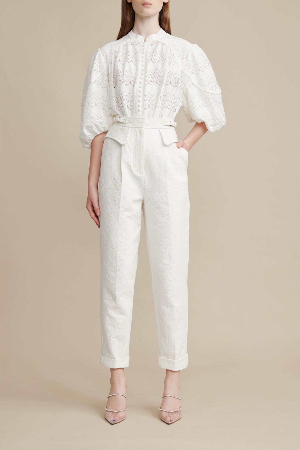 Ivory Carlton Tailored Pant
