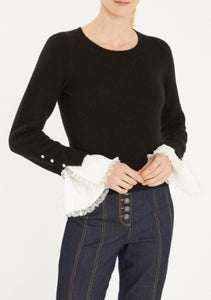 Black Micaela Pull Over Sweater